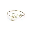 Bangle 2022 Trendy Copper Gold redonda de metal de cor dourada de cor dourada de joias de joias para mulheres pulseiras de estilo
