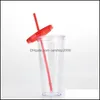 タンブラードリンクウェアキッチンダイニングバーホームガーデンll 24oz透明カッププラスチック製のドリンクジュースカップとst DHF3L
