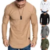 Camisas casuais masculinas excelentes homens blusa de algodão All-Match Man Selta do pescoço do pescoço de inverno de camisa de camisa de inverno