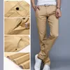 Herenbroekontwerp casual mannen katoen lente en zomer slanke broek rechte broek mode menmen's