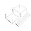 Party Decoration White Metal Vase Colonne Stand Géométriques Vases Propytes Roustroproping Flower Rack Fer Docuable pour le mariage