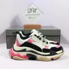 2022 triple s men women casual shoes designer platform sneakers black white grey red pink green Light Tan oreo mens trainers sports fashion tennis