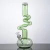 Unieke grote glazen bong hoge rigs 5 mm dikke glazen waterleidingen Water bekergang 18 mm vrouwelijke gewricht met kom diffuus downstem