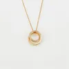 Fashion designer's new stainless steel gold pendant necklace for women's Valentine's Day in 2022303q