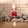 Świąteczne dekoracje kreskówkowe puszyste love anioły zawieszone lalka el home xmas rok dekoracje wisiorki drzewa upuszcza ornamentchristmas