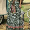 Long Skirts Women Fashion Celmia Autumn Bohemian Floral Printed HighWaisted Maxi Skirt Vintage Casual Loose Bandage Bottom 220701