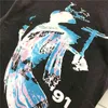 Stampa pasta sfoglia RRR123 T-shirt Uomo Donna Alta qualità 123 Numero Lettera Uomo Top oversize Tee manica cortaT220721