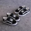 Boy Girl Canvas Shoes Black White Stripe Kids New Spring Autumn Baby Kid Casual Sports Shoes Flat Heel Children Sneakers