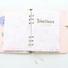 Notepads Domikee Cute Kawaii Marble 6 Anelli Caspa interno di carta per Binder Pianificatore Candy Dairy Organizzatore Accessori per borse Gentile A5A6Notepads