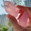 Decorative Objects & Figurines 200g 100% Natural Rose Quartz Stone Beautiful Mineral Specimen Pink Crystal Healing Home Decoration 1pcsDecor