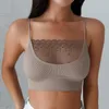 Женские танки Camis Sexy Sleim Women Crop Tops для вязаных школьных кружев