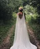 2022 Tulle Wrap Wrap Weat Veil White Hausse des épaules Bridal Hidal Accessoires