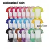 Großhandel Sublimation gebleichte Hemden Wärmeübertragung Blank Bleach Shirt gebleichte Polyester T-Shirts US Männer Frauen Party Supplies