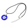 Collier avec pendentif en verre bleu œil du diable turc pour hommes et femmes, bijoux mauvais yeux, chaîne de clavicule, accessoires cadeaux, prix en vrac