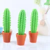 wholesale Cactus Ballpoint Pen 1.0 Mm Pen Tip Blue Refill Decoration Gifts Pens Student Stationery Office Funny Free Ship