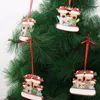 Decorações de Natal DIY Ornament Door personaliza a decoração de árvore pendente 2022 Família personalizada pendurada