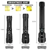 Super Bright XHP160 Led Flashlight Powerful XHP99 Waterproof Torch Usb Rechargeable 18650 Lantern Portable Zoom Camping Light J220713