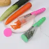 Multifunktionella grönsaksverktyg Lagringstyp Skala kniv med rörskalare Peeling Apple Supplies Hushåll