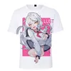 Męskie koszulki anime siedem zabójczych grzechów nanatsu no taizai meliodas tee koszulki 3d nadruk t-shirt krótki rękaw