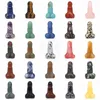 Dekorative Objekte Figuren Großhandel 1" Mini Penis Statue Natürlicher Edelstein Kristall Reiki Heilung Polierter Quarz Home Decor Sammeln