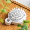 Scalp health care massage shampoo brush comb scalp cleaning silicone massage brush meridians brush