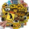 60pcs adesivo jurássico Dinosaur Warning Logo Sinais