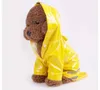 Hundebekleidung, Haustier-Regenmantel, PU-wasserdichte Kleidung, Kapuzen-Overall, Regenbekleidung für kleine mittelgroße Hunde, Teddy, Chihuahua, geeignet für Hunde von 1–6,5 kg