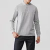 Polos pour hommes Chemises en alligator à manches longues pour hommes Été 100% coton Chemise décontractée pour hommes Mode Tops Homme Regular VersioMen's Men'sMen's