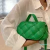 2022-Woven Square Tote Bagファッション新しい高品質PUレザー女性デザイナーハンドバッグ高級ブランドショルダーメッセンジャーバッグ