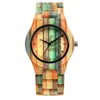 Relógios Shifenmei Novo Wood Colorful Bamboo Wood Wood Analog Watch Uwood Japão Japão Miyota Quartz Movimento de Wooden Relógios Vestido de Vestido para Uni