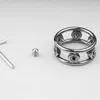 Zamkotyki metalowy nit rivet pierścień dorosły męski produkty płciowe stal nierdzewna penis pierścień moszna ograniczenie opóźnienie wytrysku