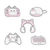 Mädchen Game Accessoires Brosche Game Console Maus Headset Handle PSP Keyboard Metal Badge Clothing Accessoires