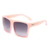 Zonnebrillen Vintage Square Oversized merkontwerper Transparante gradiënt Zonnebril Big frame bril dames zonnebrillendesunglasses