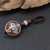 Keychains Vintage Elephant KeyChain Bag Holder Pendant Hand Woven Rope Lucky Ethnic Nepal Car Key Chain Tibetan Buddhist Ancient Jewelry Ene