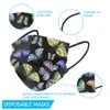 Soft Breathable Disposable Adult Face Mask 3-Ply Men Women Butterfly Pattern Non-Woven Mask for Party Daily Use