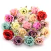 10pcs Silk Artificial Rose Flower Head Scrapbooking Flowers Ball For Wedding Decoration Scrapbooking Wreath Home Accessories