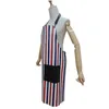 Barber Shop Hair Dyed Clothes Hair Salon Workwear Fashionable Leather Barber Apron Bartender Apron Waiters Apron For Men 220621