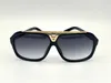 Occhiali da sole alla moda Occhiali montatura in acetato Evidence Millionaire Occhiali da sole Designer Lenti da 64 mm per uomo Donna Better Black Cases242D