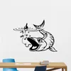 Wall Stickers Fishing Decal Nautical Fish Poster Decorative Sticker On The In Living Room Clue Decor Mural FS03