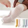 Summer Hollow Out Baby Socks Solid Color Newborn Boys Girls Thin Breathable Long Socks Infant Knee High Socks