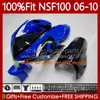 Factory red Fiberglass Race Fairings For HONDA NSF100 NSF-100 NSF 100 06 07 08 09 10 Bodywork 116No.57 NS-F100 2006 2007 2008 2009 2010 Glass fiber Injection Mold Body