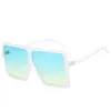 Fashion Plastic Big Square Frame Oversized Colorful Custom Women Shade Sunglasses Sun Glasses 2022