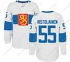 Sj98 2016 World Cup of Hockey Finland Team Shirt Komarov Granlund Haula Ristolainen Filppula Vatanen Rask Jokinen Heren Dames Jeugd Custom Hoceky