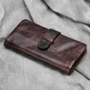 財布手作りの本物の皮革ヴィンテージメンズマネーキャッシュウォレットビルフォールドレトロビジネス男性財布デザイナークラッチバッグコインバッグワレット