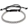 Belle conception à la main 4MM cuivre perles brins Bracelet hommes femmes amoureux cadeau