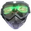 Parti Maskeleri Çıkarılabilir Bluetooth Uygulama Led Mask Partisi Magic Flash Karnaval Led Mat 220823