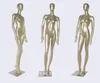 Fashion Women Model Two Golden Color Full Body Mannequin Fiberglass Female Customized