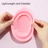 RANCAI 1 Pcs Pliable Silicone Brosse Egg Pad Nettoyer Outils De Lavage pour Pinceaux De Maquillage Scrubber Board Cosmétiques Tapis De Nettoyage Kit 220722