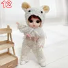 16 سم BJD MINI FASHION TOY DOLL مع ملابس مصغرة الأطفال دمى الفتيات طفل جميل لباس 112 هدايا عيد ميلاد 3D عيون 220707