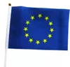 14x21cm 5pcs A pequena bandeira da UE da União Europeia bandeira a bandeira nacional da mão com a mão da mão acenando GG0131